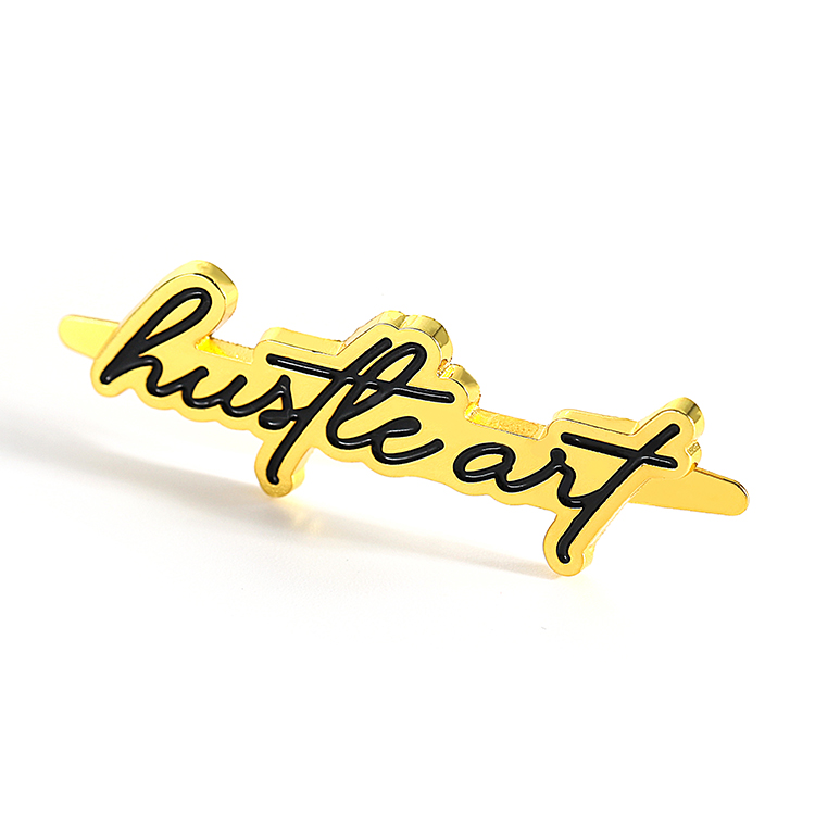 Custom Metal Gold Bag Tag with U Nail