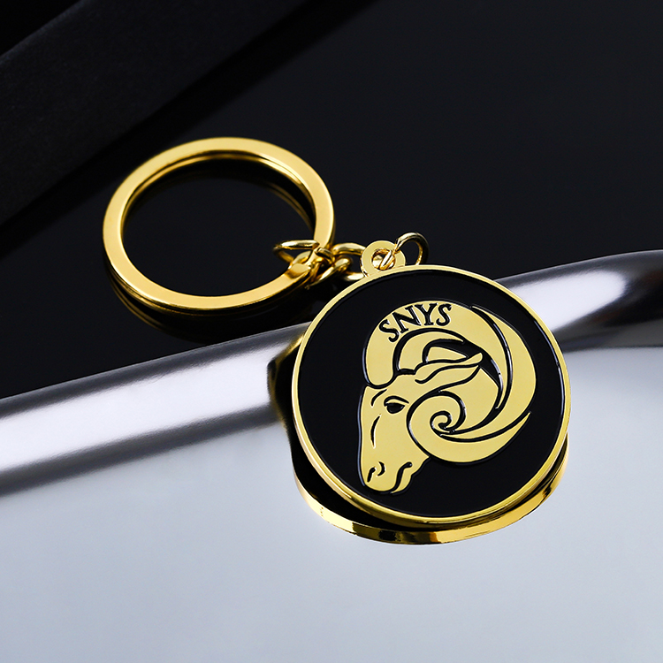 Skateboard Fashion Owl Metal Keychains