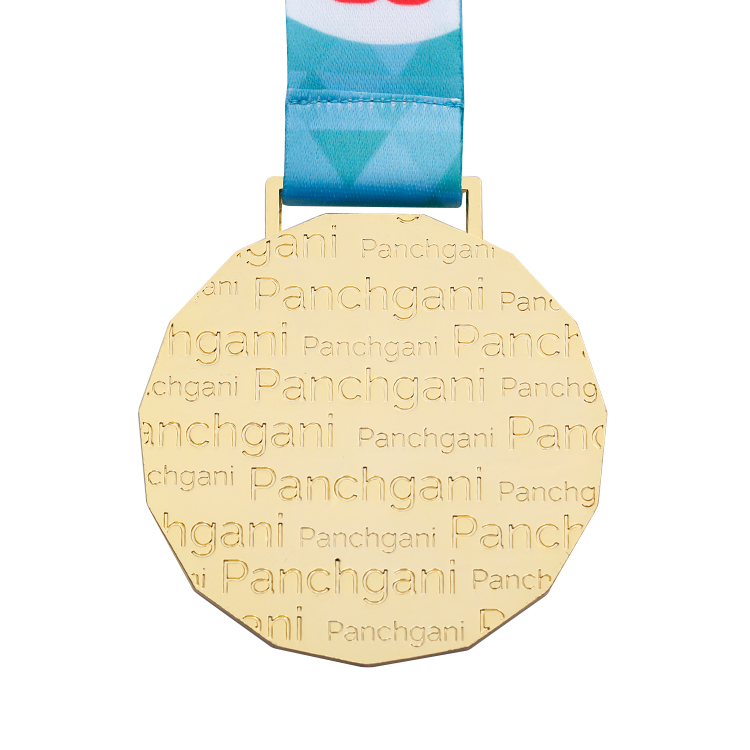 Unique Most Beautiful Gold Mountain Running Medal for Marathon