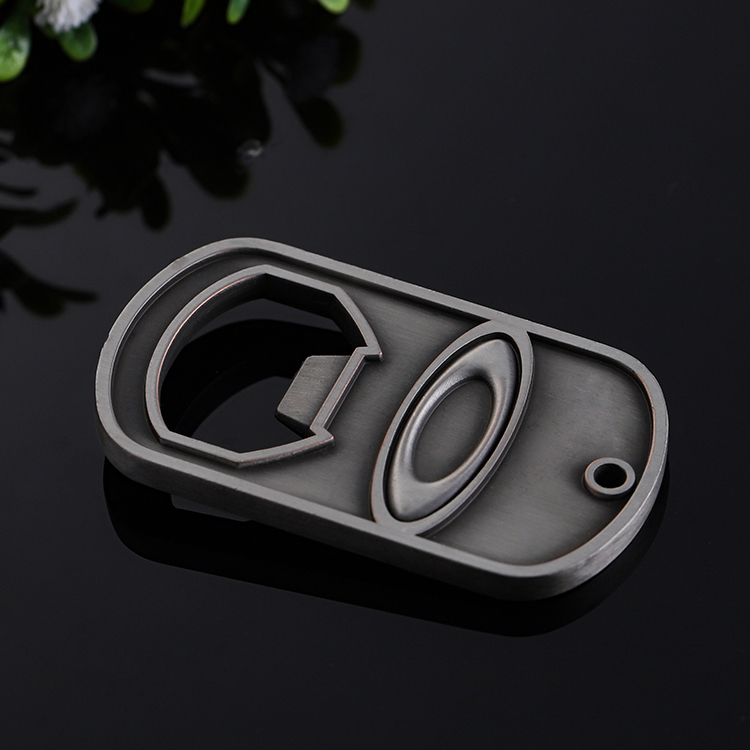Custom Antique Silver Die Casting Zinc Alloy Bottle Opener for Beer