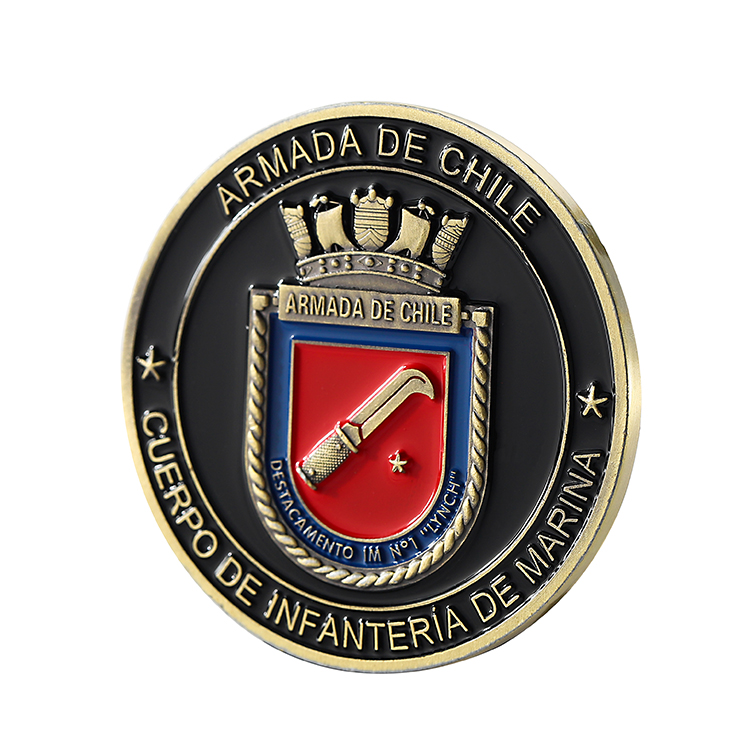Customized Metal Antique Bronze Coin for Chile