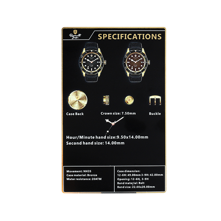 Customized Metal Stainless Steel Gold Name Card