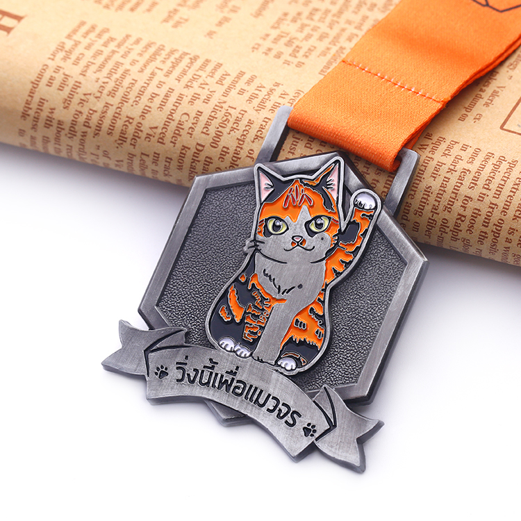 Topend Hanging Generic Kongfu Cat Medal with Lanyards