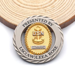 Personalized Hollow-out Silver Challenge Coins