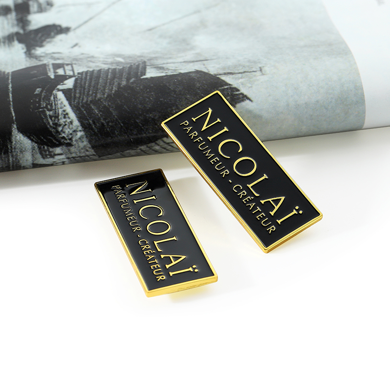 Custom Metal Gold Name Badge with Magnet