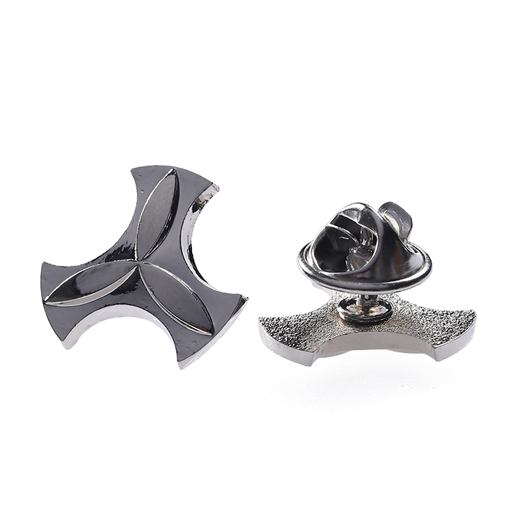Die Struck Metal 3D Silver Windmill Pins