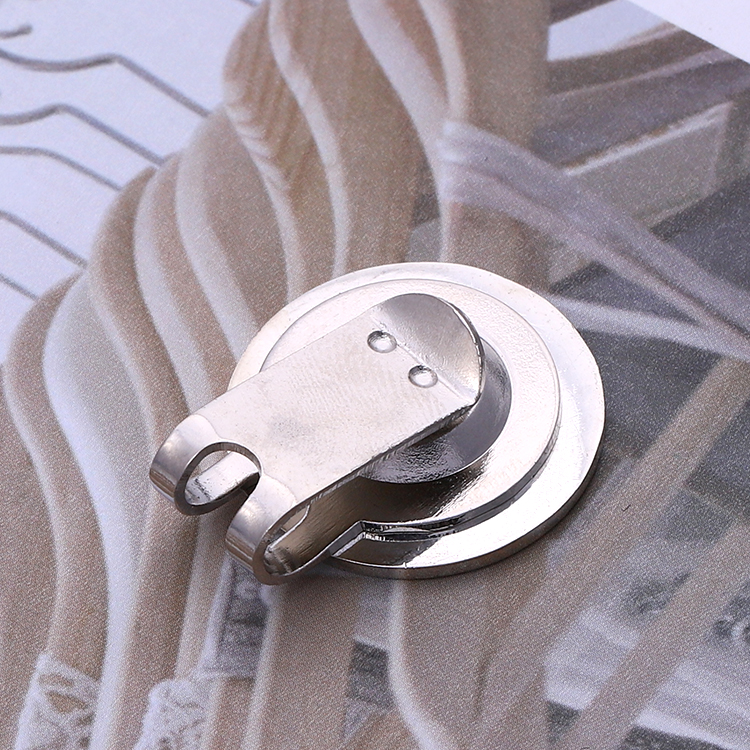 Metal Custom Silver Flag Hat Clip