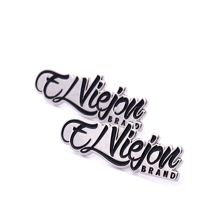 Metal Custom Designed Silver Soft Enamel Logo Pin