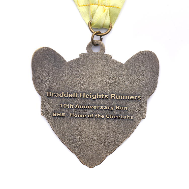 3D Metal Bronze Braddell Heights Medal for Runners