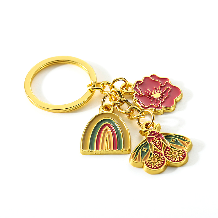 Carabiner Fancy Gold Metal Keychains
