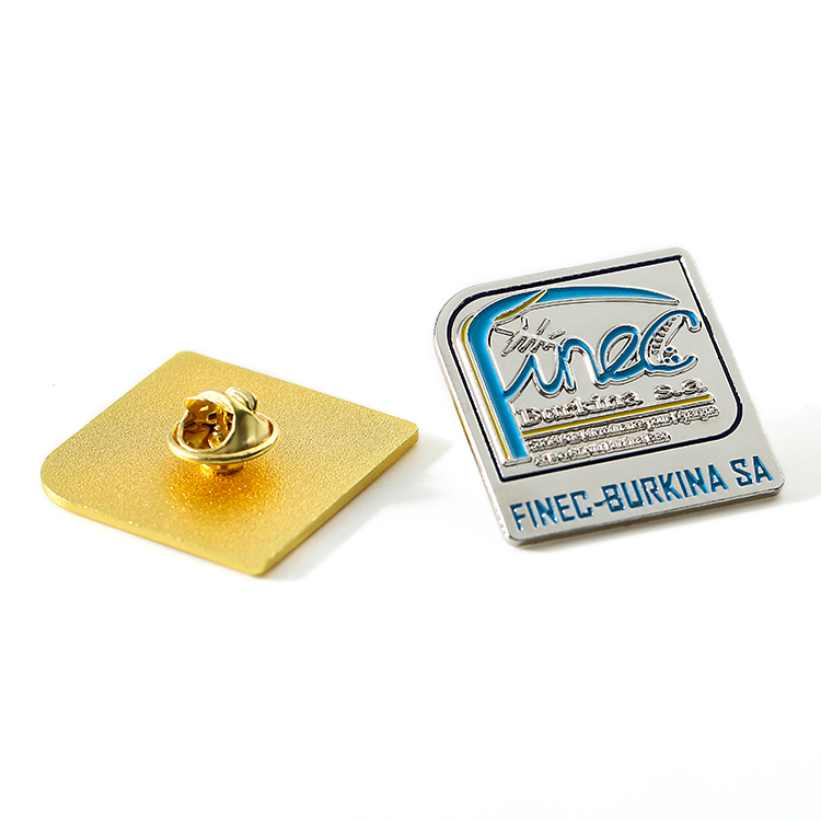 Metal Custom Gold Sandblast Pin