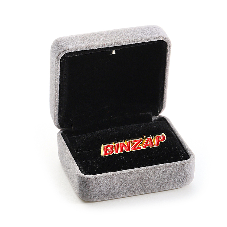 Metal Custom Soft Enamel Gold Letter Badge