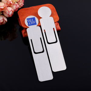 Customized Cool Steel Engraved Bookmark with Soft Enamel